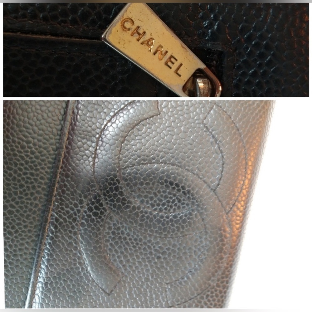 CHANEL Caviar Black Trifold Wallet - Picture 5 of 14